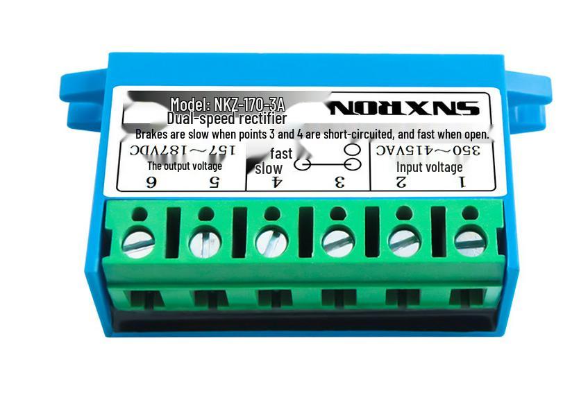 Dual-Speed NKZ-99/170-3A Brake Rectifier Module for Motor Holding, 220/380VAC