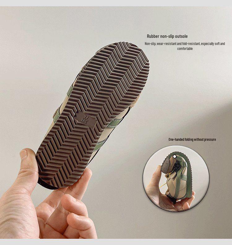 Genuine Leather Kids' Forrest Gump Sneakers - Spring 2025: Non-slip, Soft Sole, Breathable Mesh Skate Shoes for Boys and Girls.