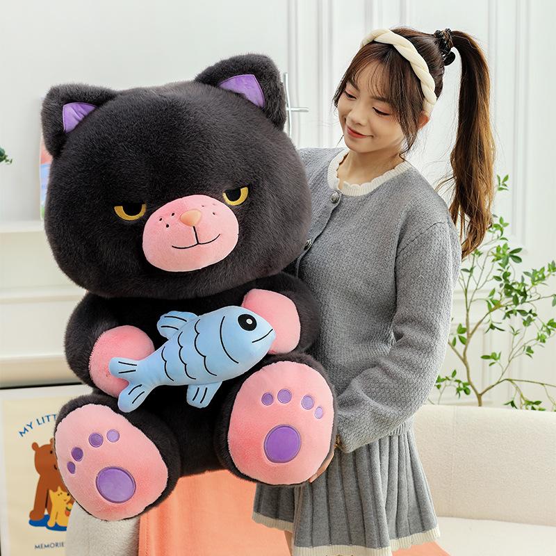 Cute Devil Meow Meow Doll Plush Toy Girl Sleeping with Doll Warm Heart To Accompany Girlfriend Birthday Gift