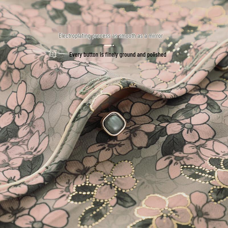 Datang Furen Women's Summer Loose Lapel Cardigan Shirt