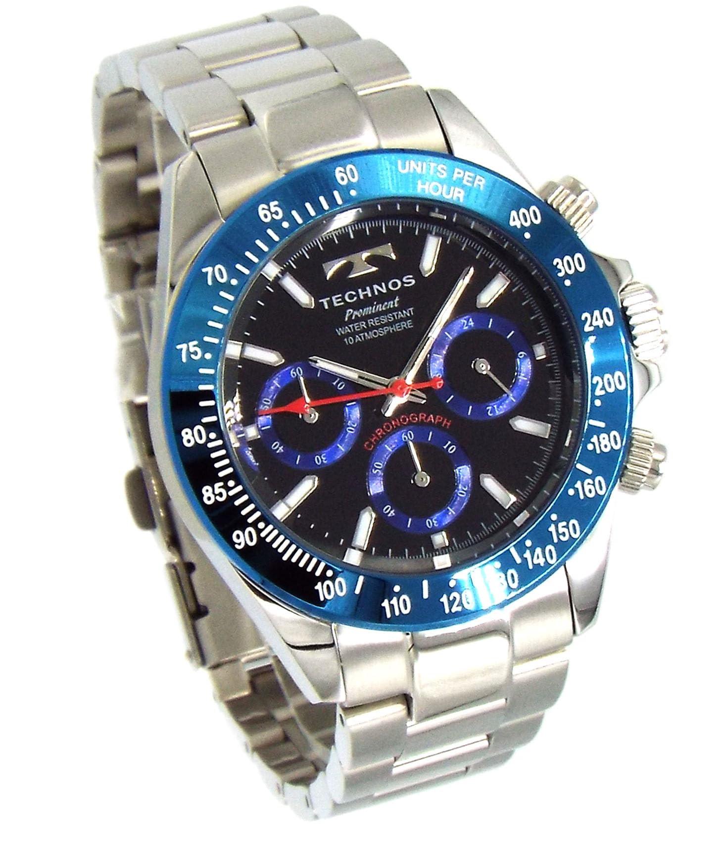 

TECHNOS watch Prominent series Technos Chronograph Stainless steel case Black Sports Chronograph TAP403ASN [Used] чорний