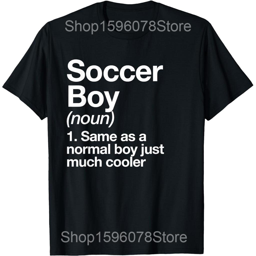 Cool Soccer Ball Graphic Youth Soccer T Shirt Cotton Humor Streetwear Tee Shirt Short Sleeve Unisex Loose Clothing