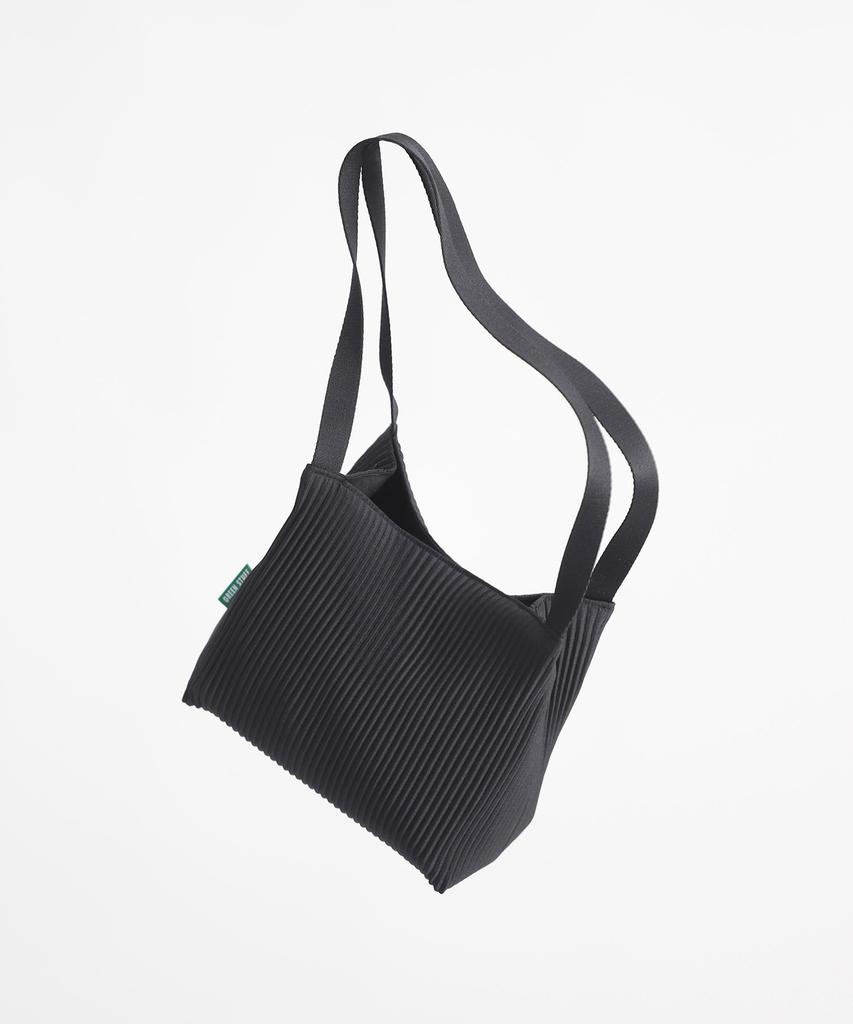 Green Stuff Boxy Shopper Bag 61 Pleated - Black Short S