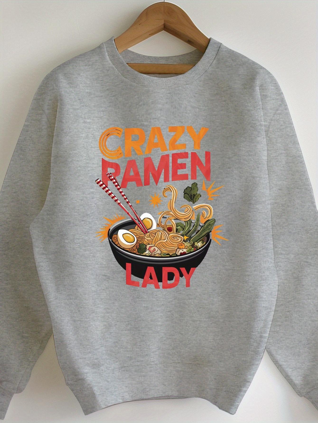 

Женские свитшоты Crazy Ramen Lady XXL серый