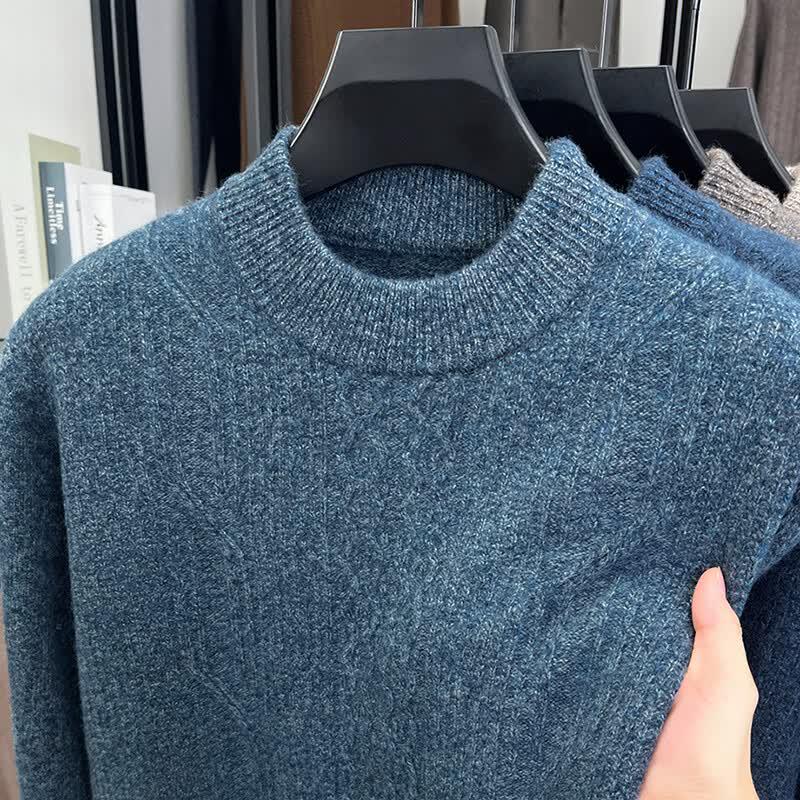 IMAGINEX Men's Pure Wool Heavyweight Crewneck Sweater