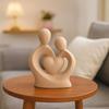 Statuie Ceramică Cuplu Îmbrățișând Figurine Cuplu Romantic Sculptură Amant pentru Aniversare Nuntă Ziua Îndrăgostiților Decor Raft Suport TV