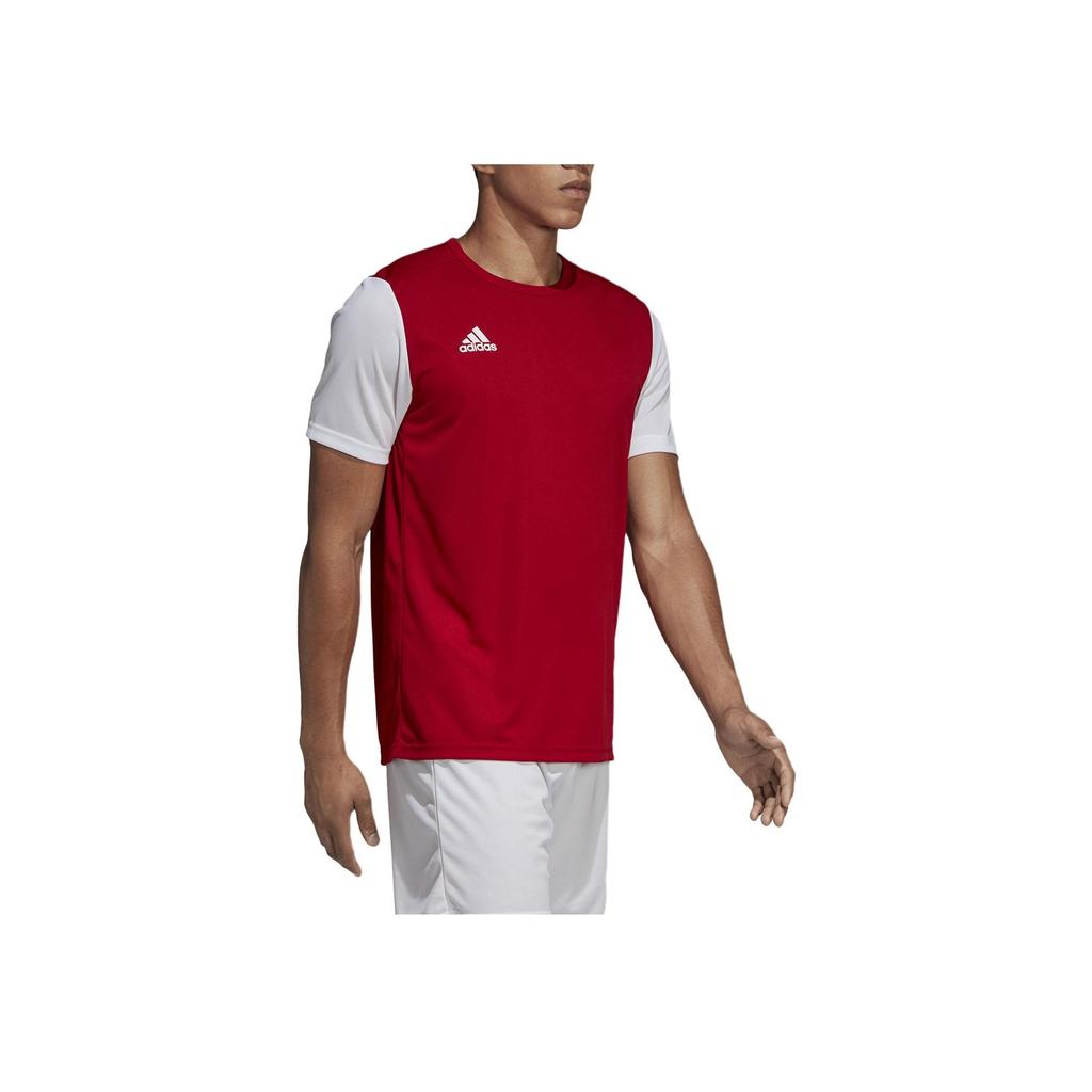 Adidas Colorblock Short Sleeve Training T-Shirt Men Tops Red DP3230