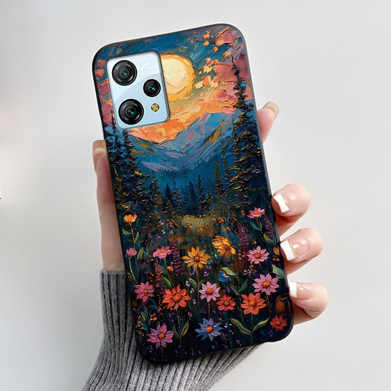 For Blackview A53 Case Blackview A53 Pro Back Cover Luxury Cute Love Rabbit Funny Black TPU Soft Silicone Protective Phone Case