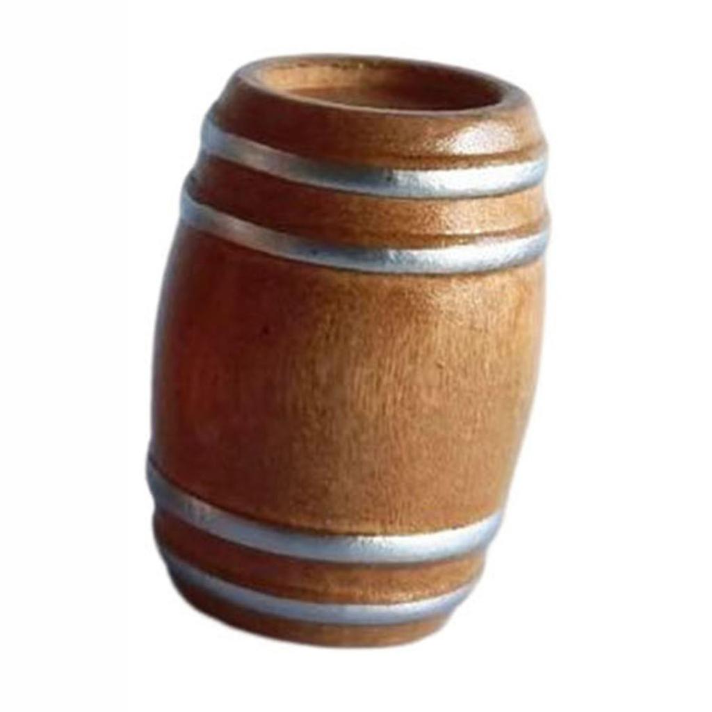1:12 Tiny Wooden Red Wine Barrel Miniature Wooden Keg Beer Cute and Elegant Design for Doll House Decoration Accessories