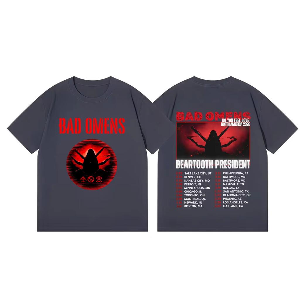 Bad OUnisexs Do You Feel Love Tour 2026 Tshirt Unisex and Women Summer Gothic Clothing Fashion Hiphop Round Neck Short Sleeved Top