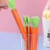 5PCS Carrot-Shaped PP Sealing Clips – Multi-Purpose Food Bag Clamps for Kitchen & Household Use