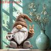 Adorable 2D Enchanting Gnome Ornament: Perfect For Home/Office Decoration, Great Gift For Christmas, Halloween, Easter