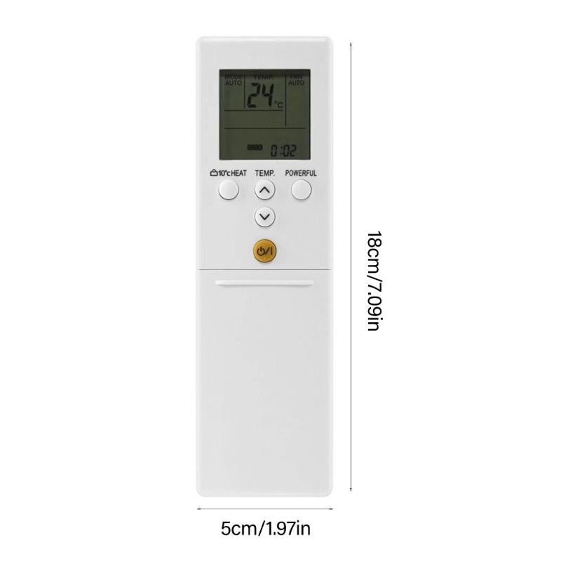 Air Conditioner Remote With Sliding Cover Design For ARREY1U ARREB2E ARREF1E Replacement Durability Construction