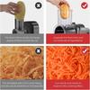 250W 5 in 1 Electric Vegetable Slicer Shredder Automatic Salad Shooter Machine Cheese Grater Carrot Cabbage Cutter JT253