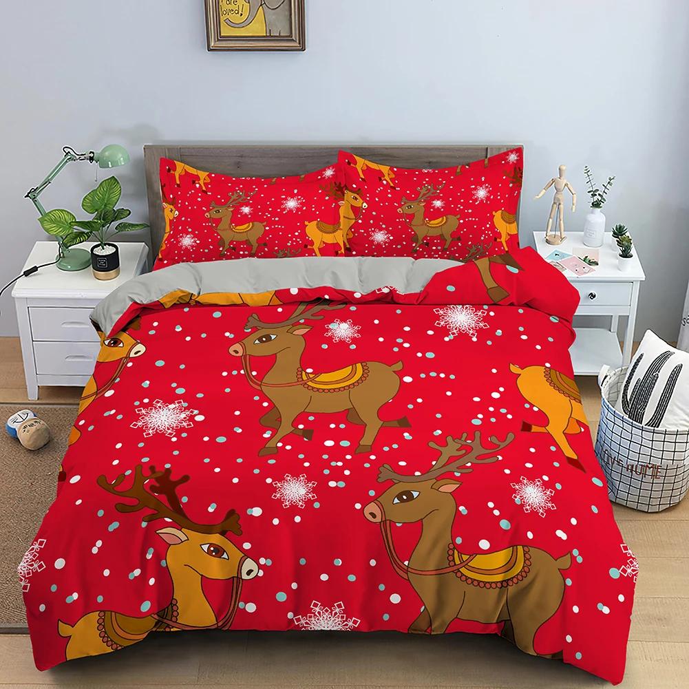 Comforter Christmas Snowman Christmas Hat Merry Christmas Style Decor King Queen Full Sizes For Women Men Kids Holiday Gifts