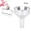 20PCS Aluminum Funnel Cosmetics Perfume Funnel Separating Mini Funnel Portable Makeup Tools