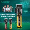 New VGR Home Hair Clipper Gradient Color Oil Head Clipper High-end Hair Trimmer Electric Hair Clipper with LCD Intelligent Digital Display V-656