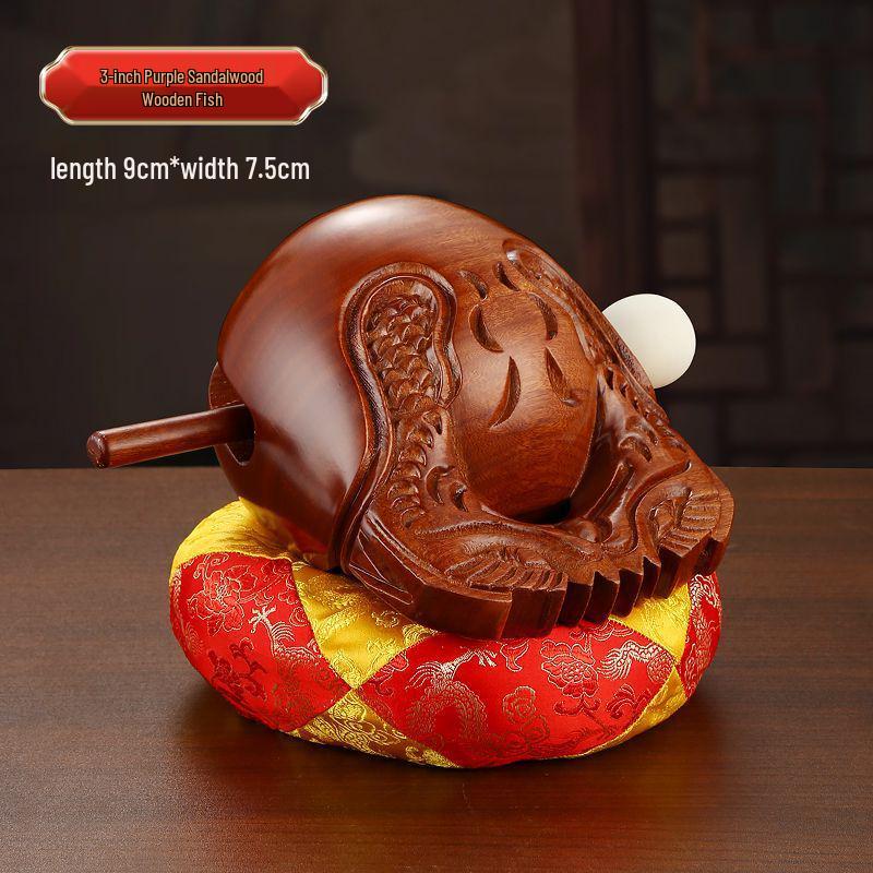 Taiwan Purple Sandalwood Wooden Fish - Buddhist Decompression Dharma Instrument
