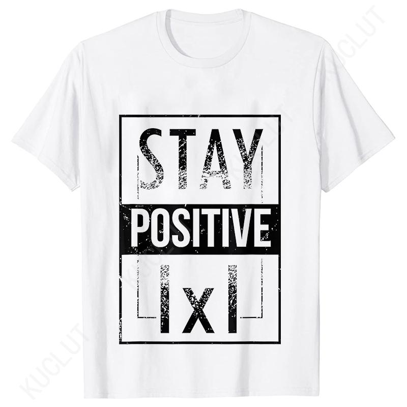 S5XL Best Funny Math Teacher Joke Fun Stay Positive TShirt Unisex Shirts For Men Fashion Clothing Streetwear Graphic T Shirts