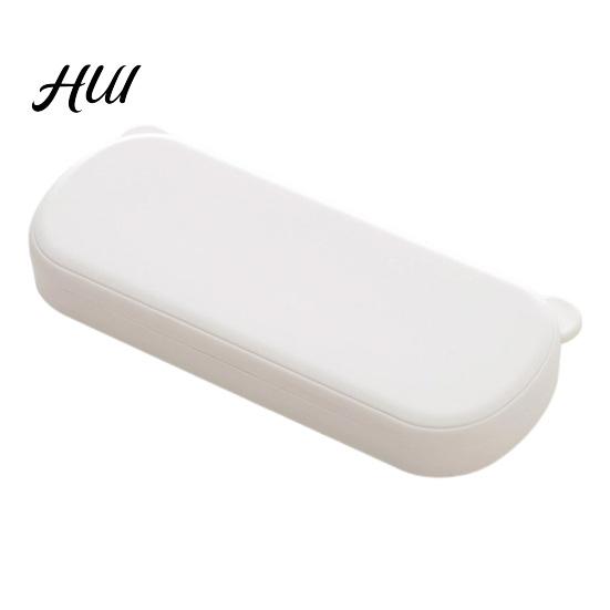 Pencil Storage Box Large Capacity Case with Compartments, Macaron Color Plastic Stationery Box, Portable Student Pen Bag for School Office Home