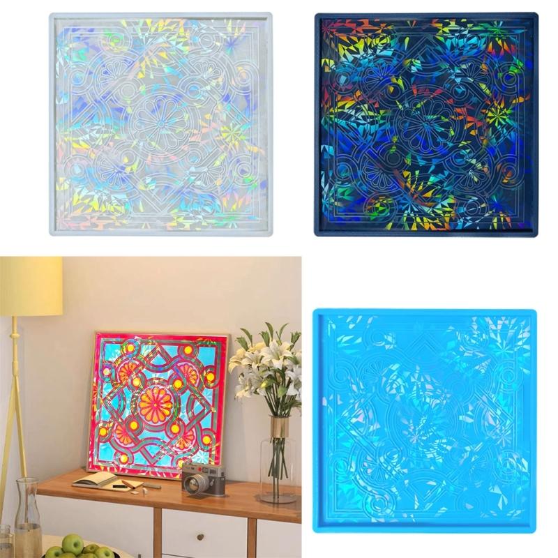 Holographic Paint Ornament Craft Silicone Mold Jewelry Epoxy Casting Jewelry Tool Making Resin Diy Craft Home Decoration