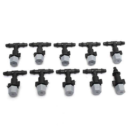 Puntos 10m Garden Patio Water Misting Sprinkler System Grass Plant Irrigation Mist Nozzle