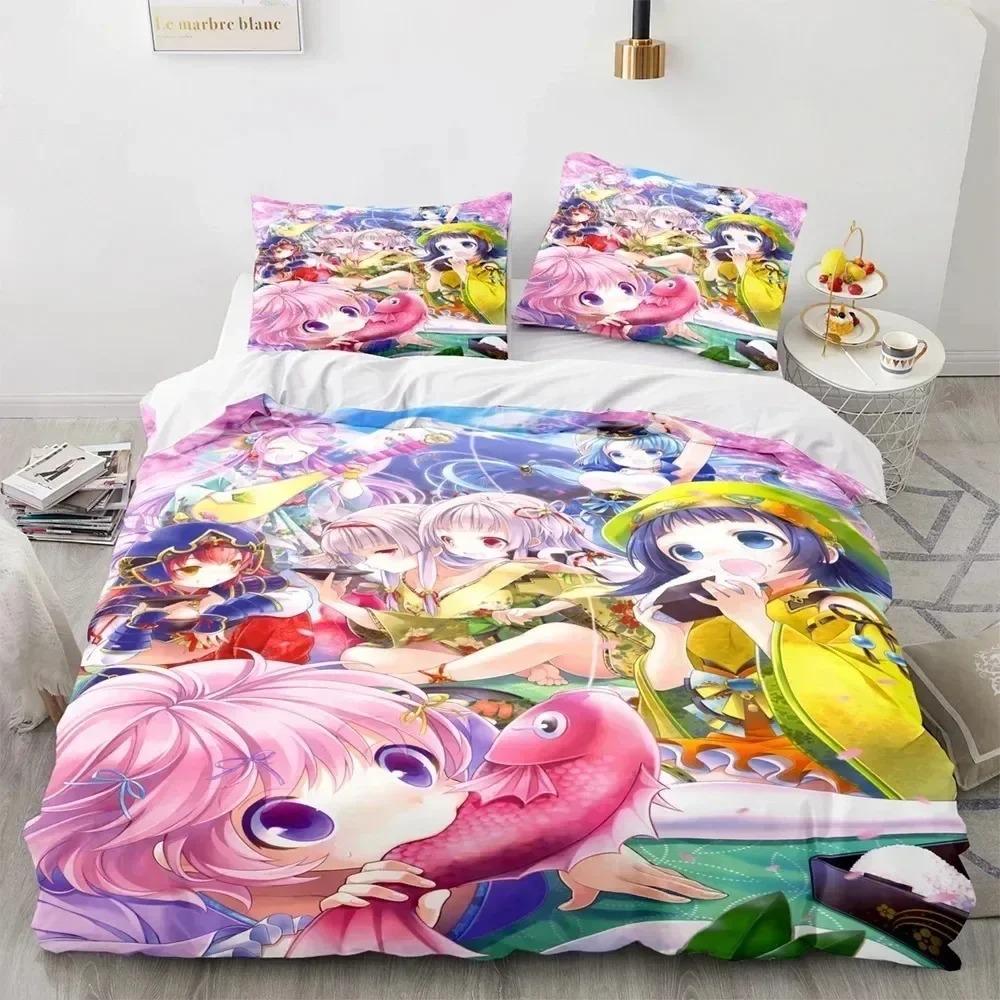 Comforter 3D Print Anime Kawaii Sexy Girl Bedding Set 3D Printed Suitable For Bedroom Kids Home Textile