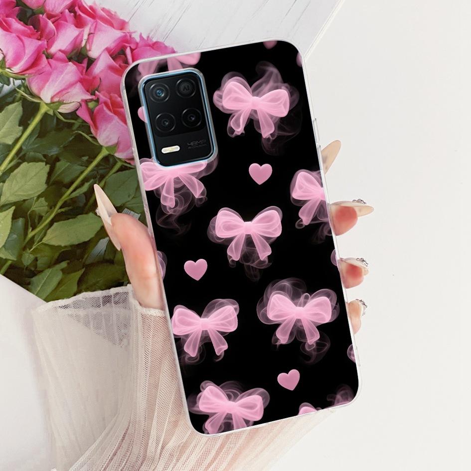 For Realme 8 5G Case RMX3241 Popular Butterfly Soft Silicone Clear TPU Cover For Realme Narzo 30 5G Funda Realme8 8s 5G V13 Capa