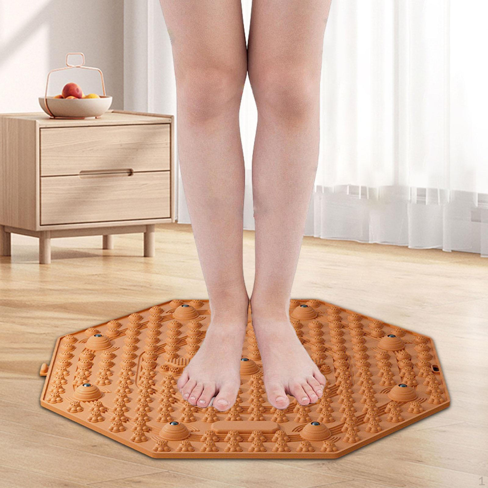 

Массажный коврик для ног, акупрессура, легкий, компактный, портативный, нескользящий, практичный, точка давления оранжевый