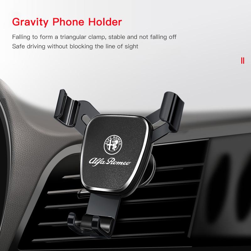 Car Phone Brace Mount Auto Air Vent Handset Holder For Alfa Romeo Giulietta Mito 159 Giulia Stelvio 156 147 Tonale Brera DiscoIW8