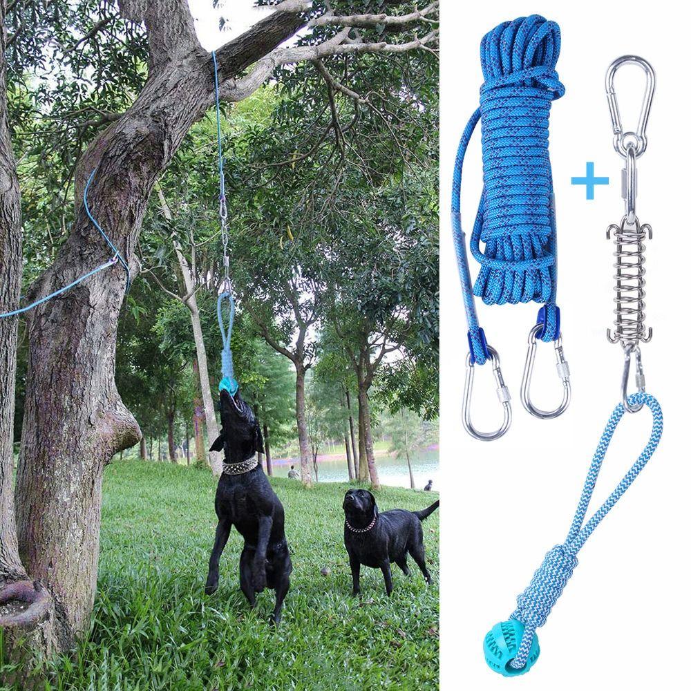 Cotton Rope Hanging Exercise Cotton Rope Bite Resistant Dog Teething Toy  Outdoor