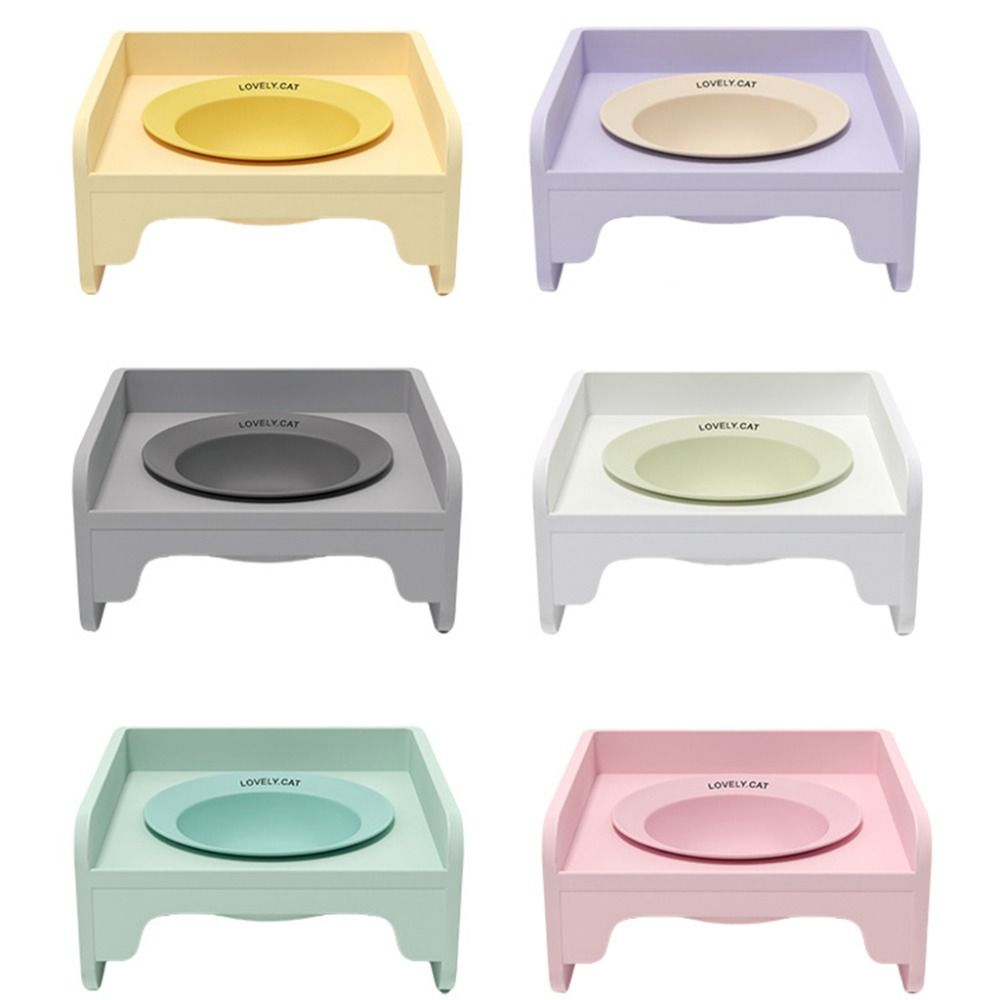 Ceramic Basin Spill-proof Pet Bowl Set ABS Holder Pet Dog Bowl Holder Dog Food Bowl Stand Water