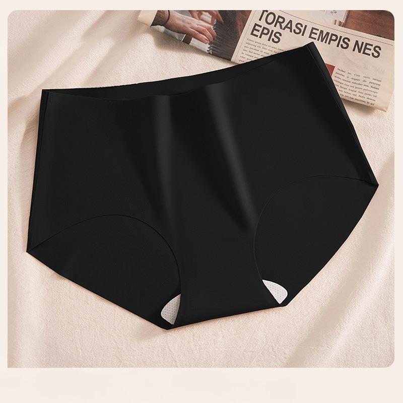 Women's Summer Mulberry Silk Antibacterial Crotch Not Clip Hip Sports Without A Mark in The Waist Triangle Briefs