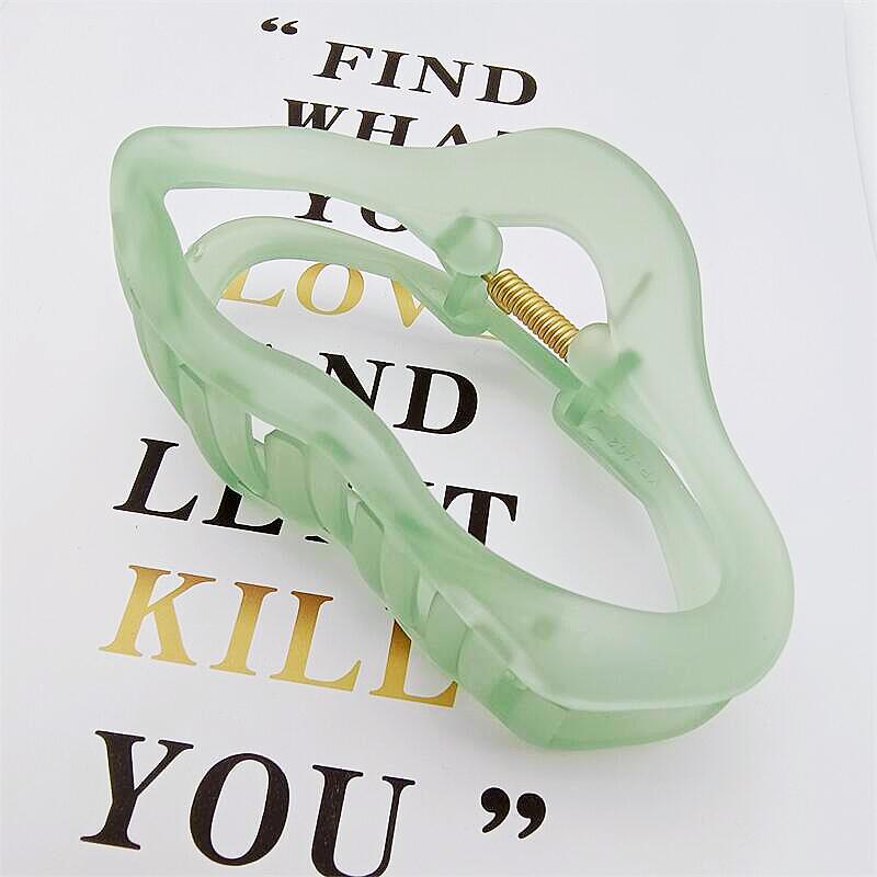 Korean Transparent Frosted Jelly Hair Volume Claw Clip for Women