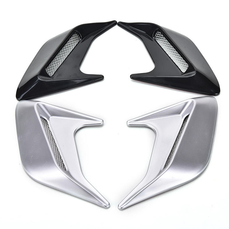2 Pcs Car Simulation Side Vents Decorative Air Flow Intake Hood Vents