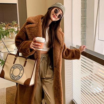 Long Jacket Women Winter Thick Warm Oversized Chunky Outerwear Female Faux Fur Coats