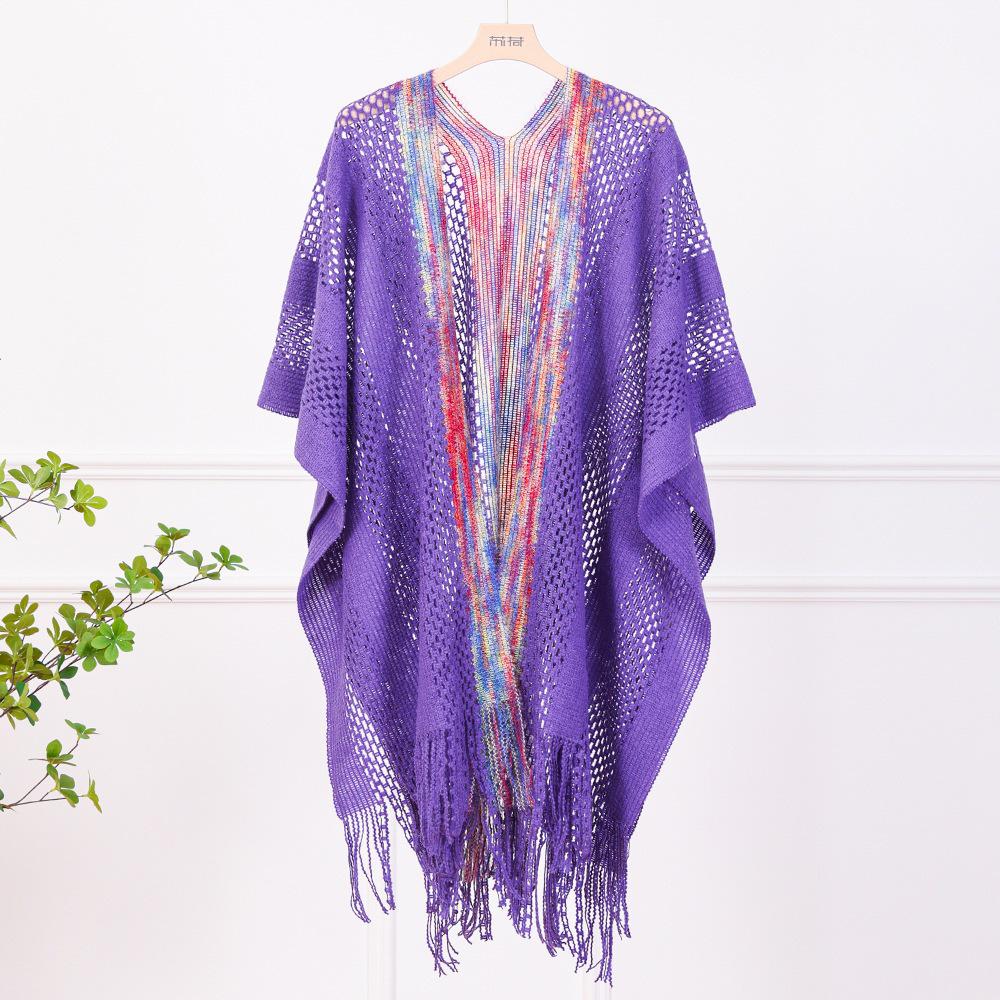2025 Spring Slimming Knit Tassel Cardigan Shawl - Versatile, Stylish, Age-Reducing, Travel Photography-Ready