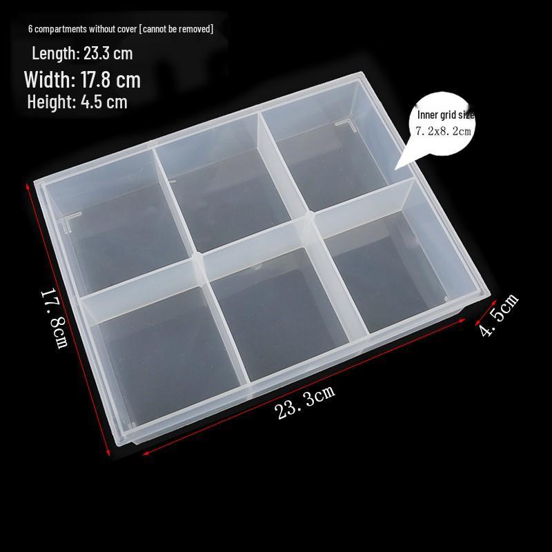 Multi-Size Transparent DIY Jewelry Storage Box Set