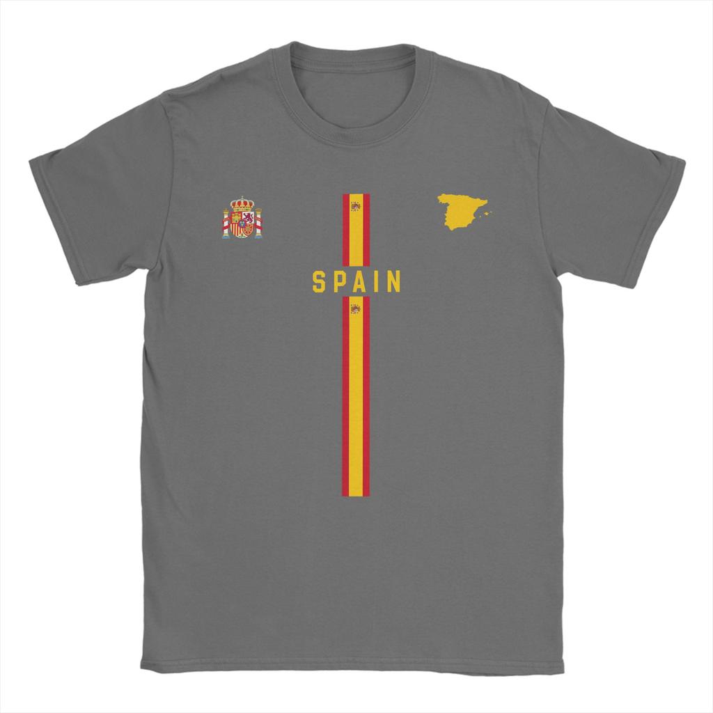 Spanish Flag T Shirt Summer Hip Hop TShirts Men Cotton Crew Neck Oversize Top Tees Short Sleeve Vintage Tshirt
