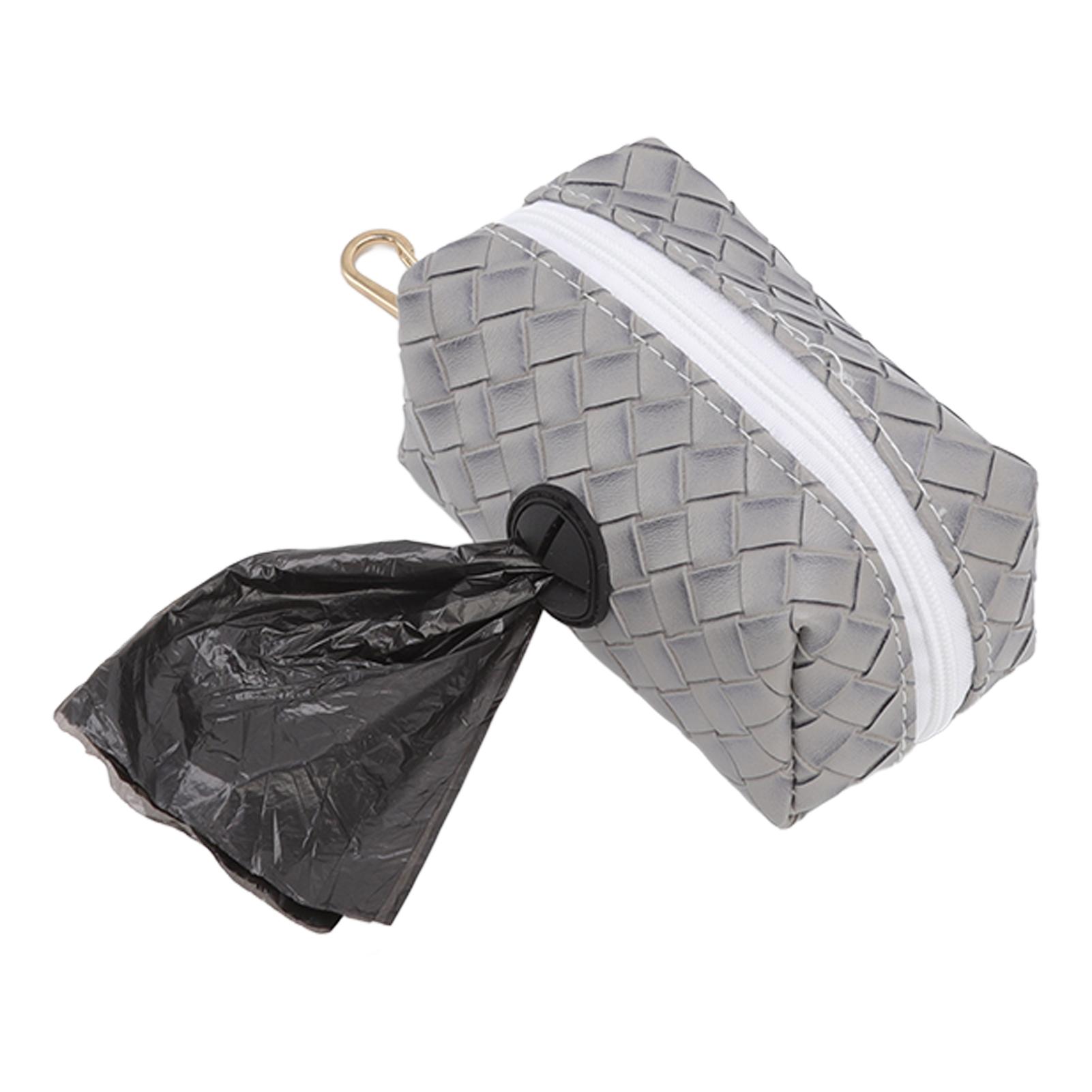 

Диспенсер для собачьего мусора с застежкой-молнией, матовый, большой емкости, подходящий размер отверстия, диспенсер для собачьих какашек серый