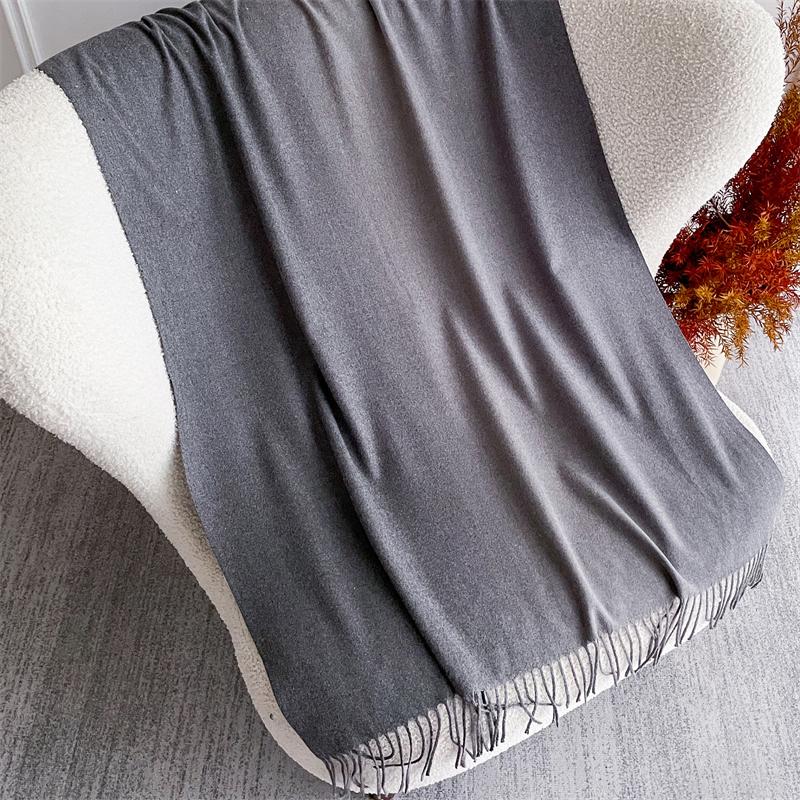 New 40 Color Winter Scarf for Women Long Warm Cashmere Scarves Hijab Solid Lady Shawl Wrap Pashmina Bandana Stoles 70X190Cm
