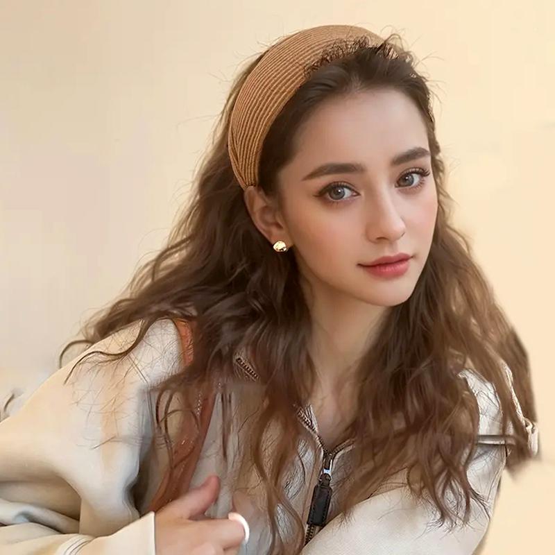 1Pc Women's Wide Non-slip Elastic Headband Retro Hair Band Hair Straps Bohemian
