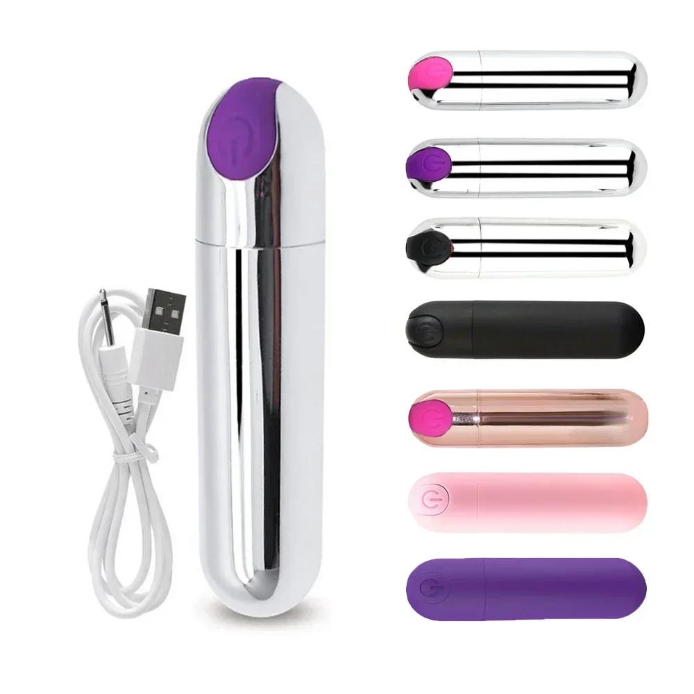 10 Speed Mini Bullet Vibrator Sex Toys for Women Strong Vibration USB Rechargeable G-spot Massager Adult Toys