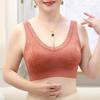 Women Plus Size Wireless Thin Vest Style Daily Comfort Bra