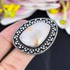 Russian Dendritic Gemstone Handmade 925 Sterling Silver Jewelry Ring Size 8 KG-1694