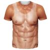 Hairy Chest Men T Shirt 3d Printed Muscle Fake Abs T-shirt Cosplay Costume Tee Shirts Summer Women T-shirt Clothing T-shirt