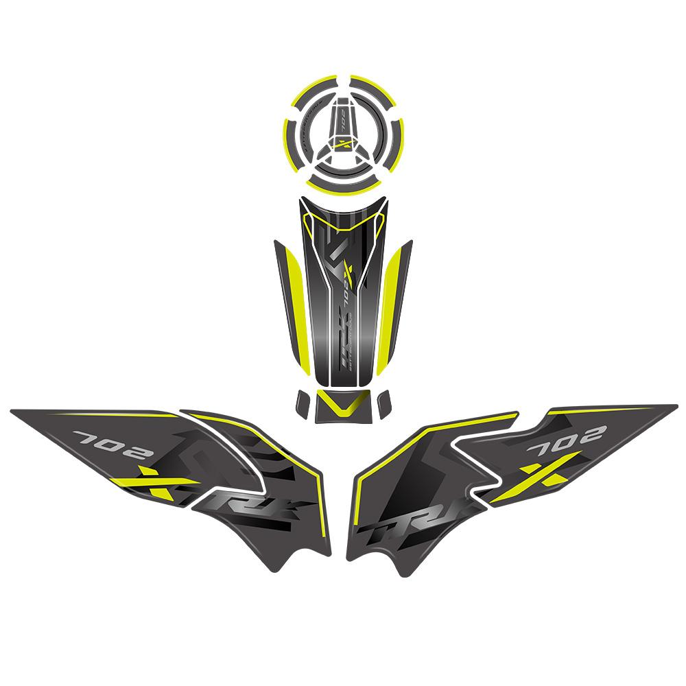 TRK702X 2025 Tank Pad 3D Protection Sticker Motorcycle Accessories For Benelli TRK 702X 2023 2024-