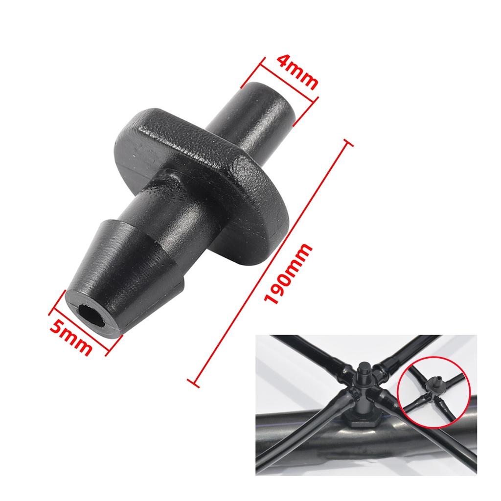 50/100/200Pcs Garden Hose Connectors 4/7mm Hose Single Barbed Straight Joints for Drip Irrigation System and PVC Pipe Fittings