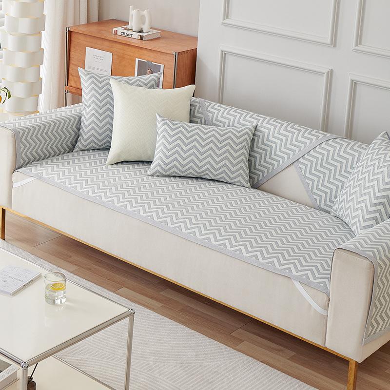 Ice Silk Sofa Cushion Summer Non -Slip Seat Cushion Simple Modern Fresh Cushion Summer Leather Sofa Cover Cover Cloth