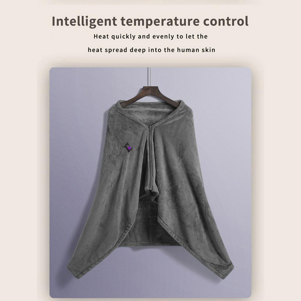 USB Electric Warm Heating Shawl Soft and Comfortable Blanket Winter Knees Body Warmer Home Office Heated Blanket